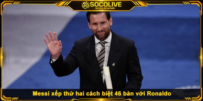 BXH Top 10 Cầu Thủ Ghi Bàn Nhiều Nhất Lịch Sử Messi xếp thứ hai cách biệt 46 bàn với Ronaldo